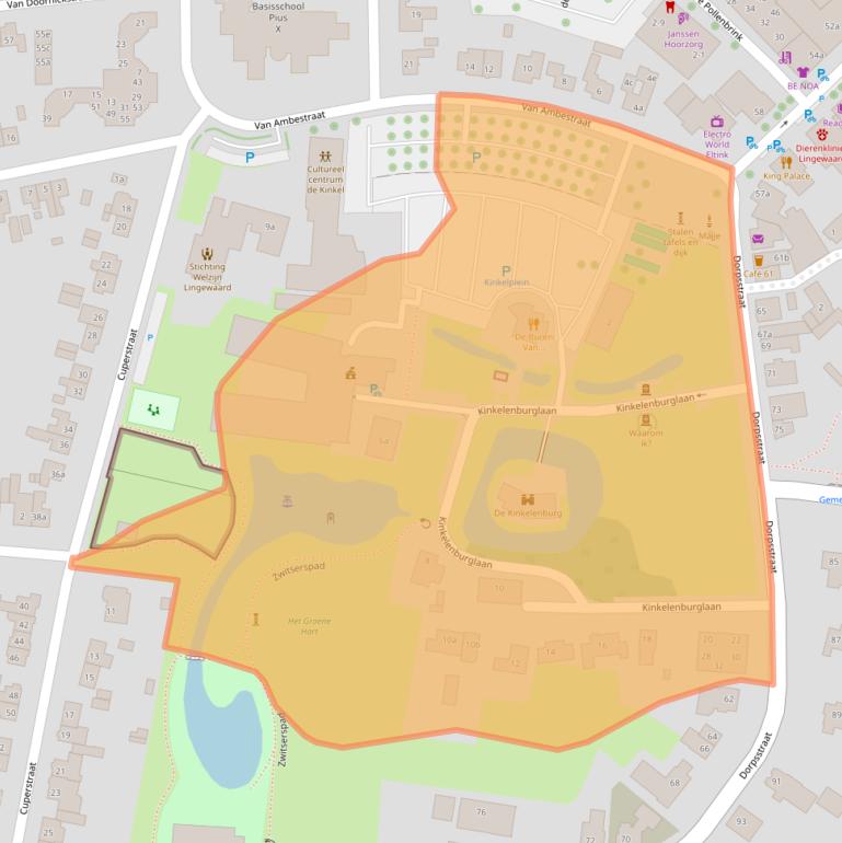 Kaart van postcodegebied 6681BJ.