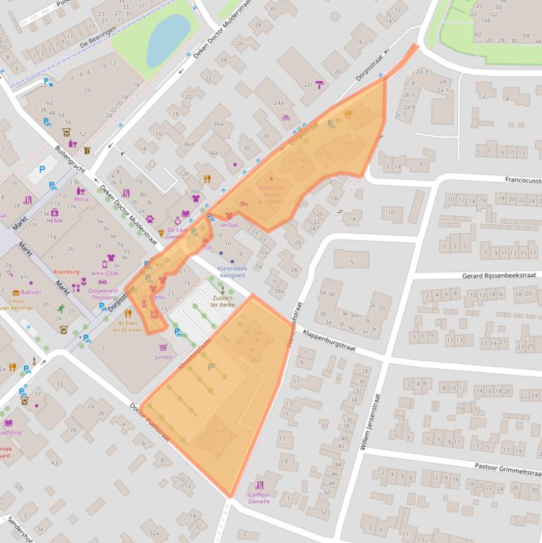 Kaart van postcodegebied 6681BK.