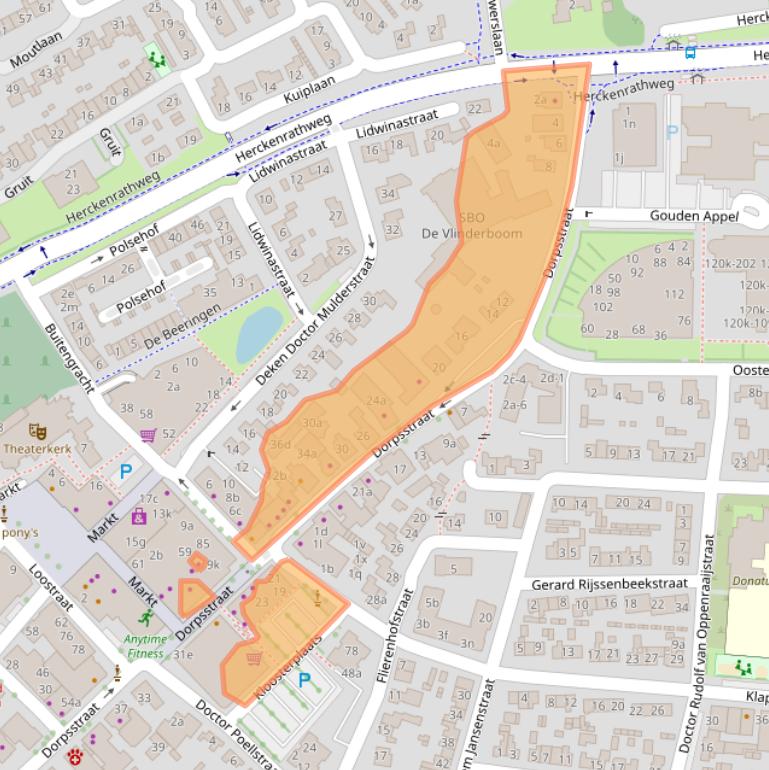 Kaart van postcodegebied 6681BN.