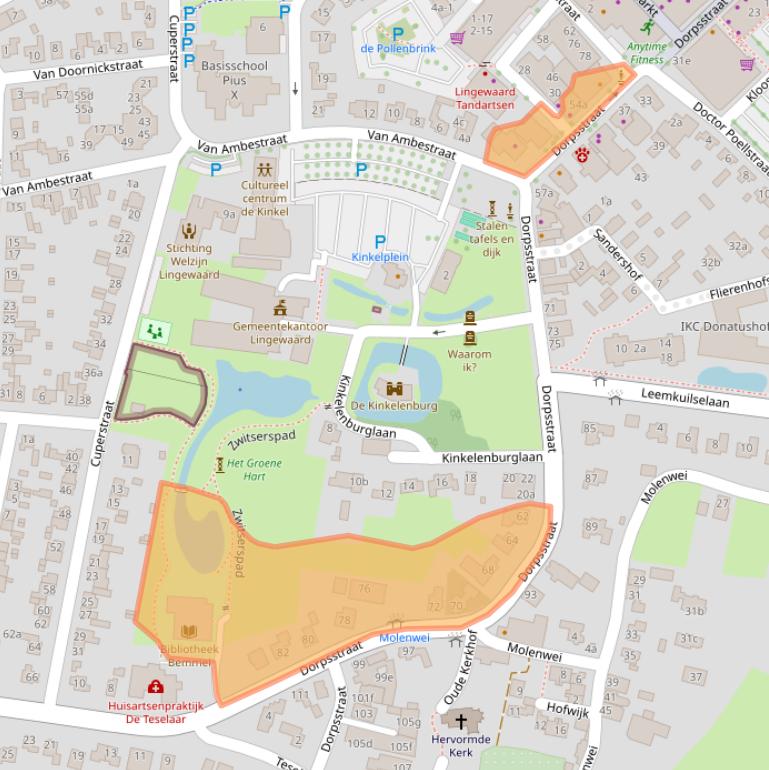 Kaart van postcodegebied 6681BP.