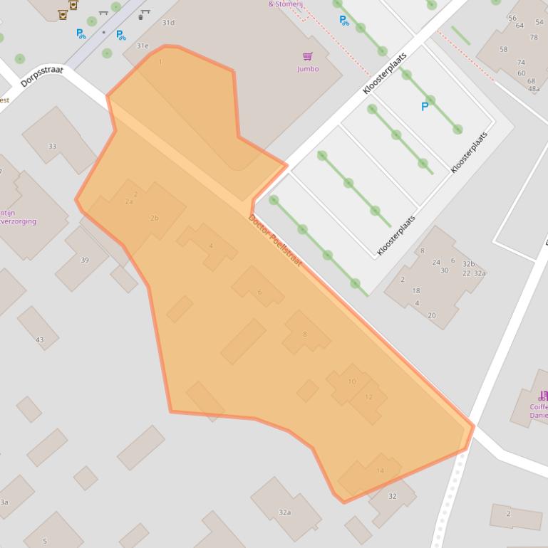 Kaart van postcodegebied 6681BV.