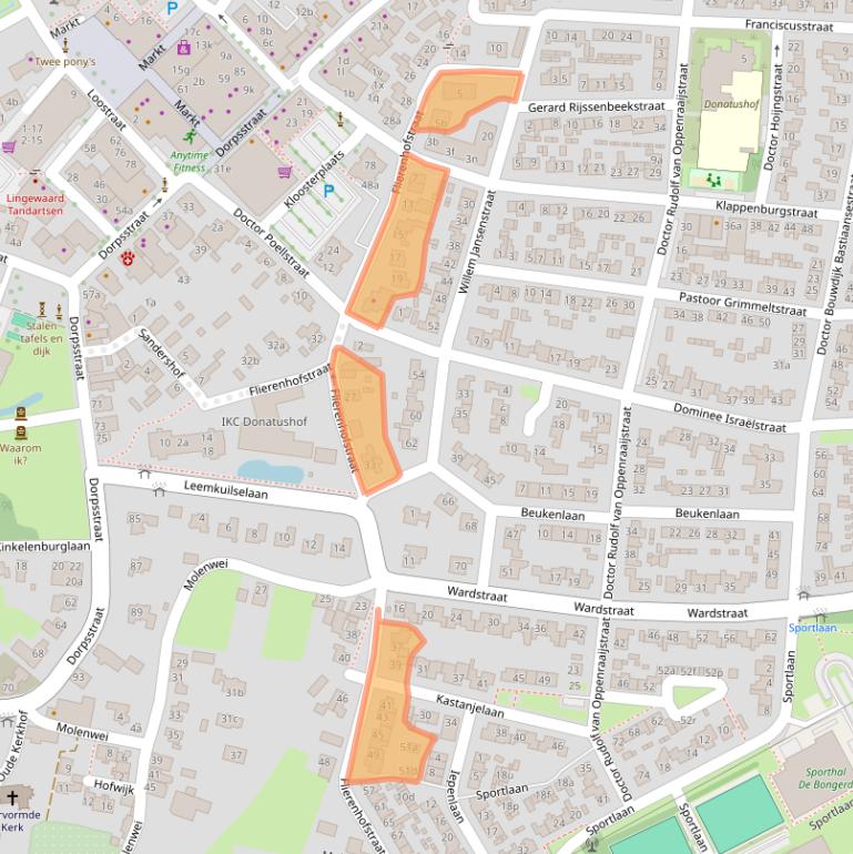 Kaart van postcodegebied 6681BW.