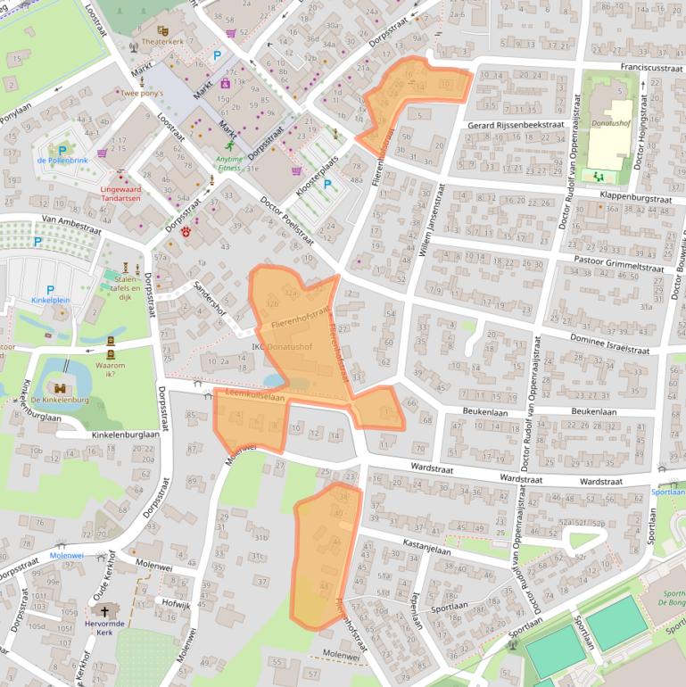 Kaart van postcodegebied 6681BZ.