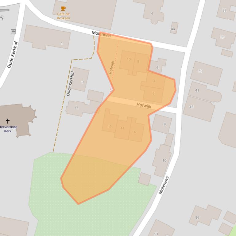 Kaart van postcodegebied 6681CL.