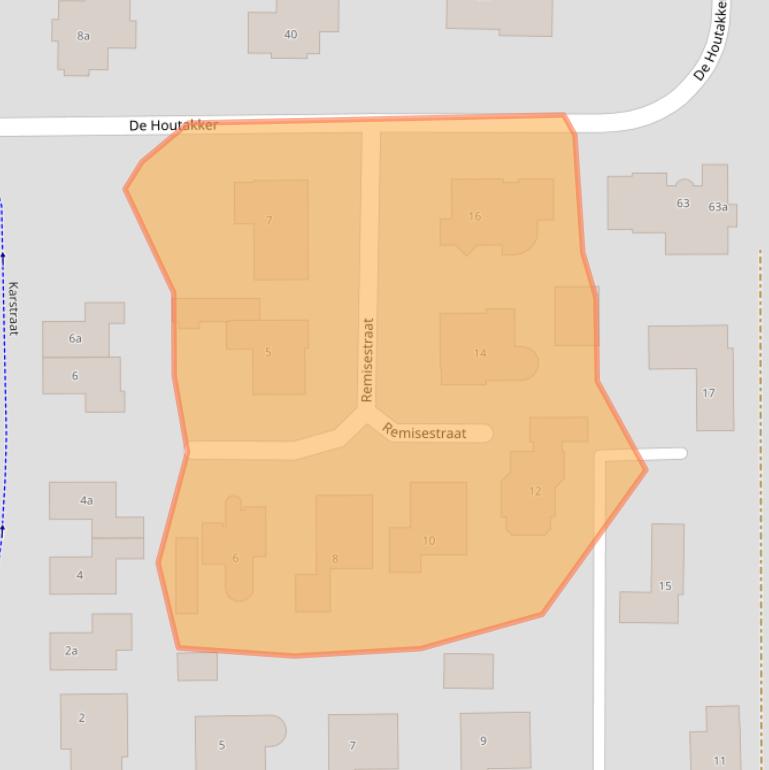 Kaart van postcodegebied 6681CT.