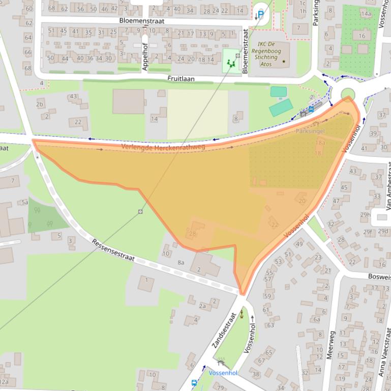 Kaart van postcodegebied 6681DM.