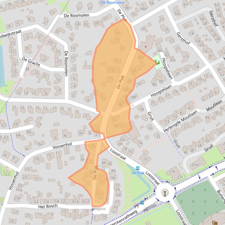 Kaart van postcodegebied 6681DN.