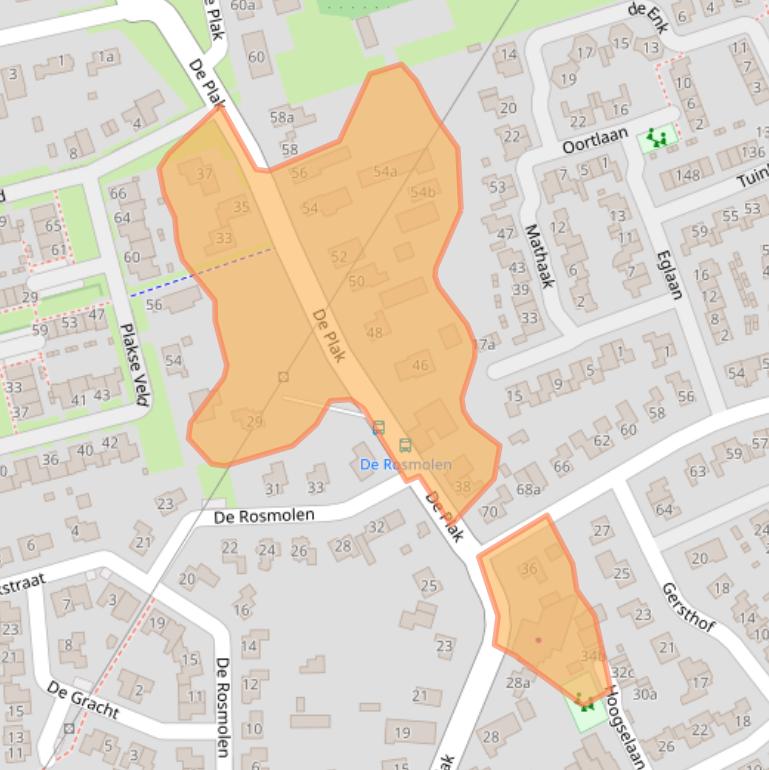 Kaart van postcodegebied 6681DP.