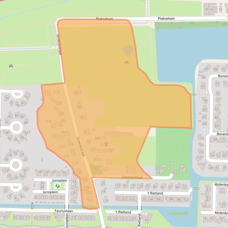 Kaart van postcodegebied 6681DW.