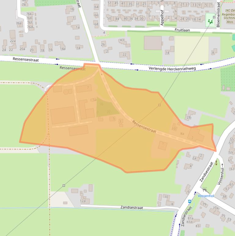 Kaart van postcodegebied 6681DX.