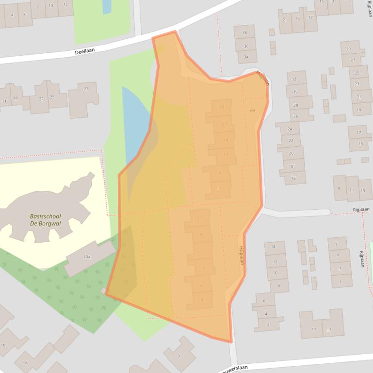 Kaart van postcodegebied 6681ED.