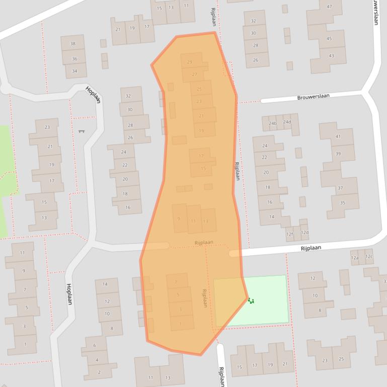 Kaart van postcodegebied 6681EG.