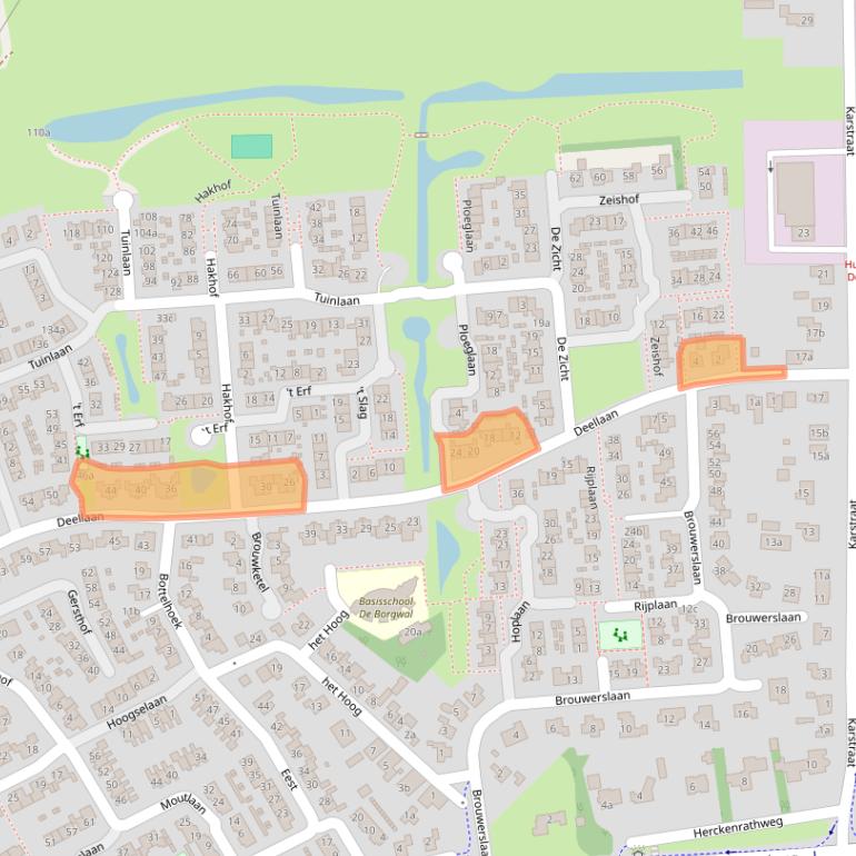 Kaart van postcodegebied 6681EH.