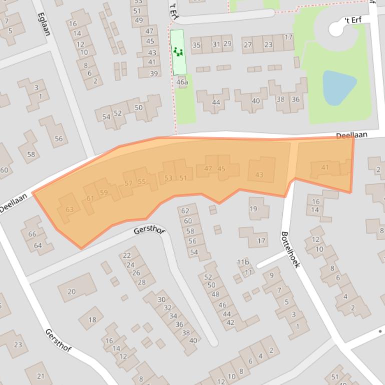 Kaart van postcodegebied 6681EL.