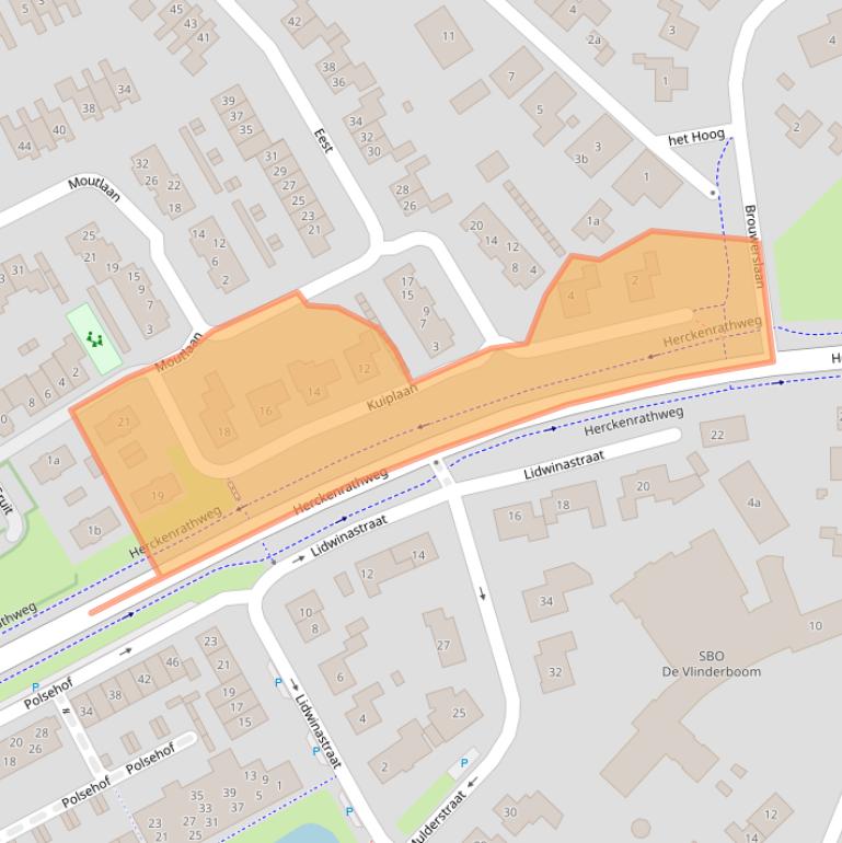 Kaart van postcodegebied 6681GR.