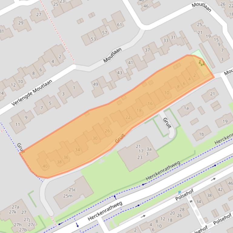 Kaart van postcodegebied 6681HJ.