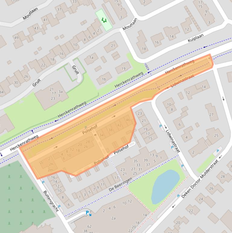 Kaart van postcodegebied 6681JB.