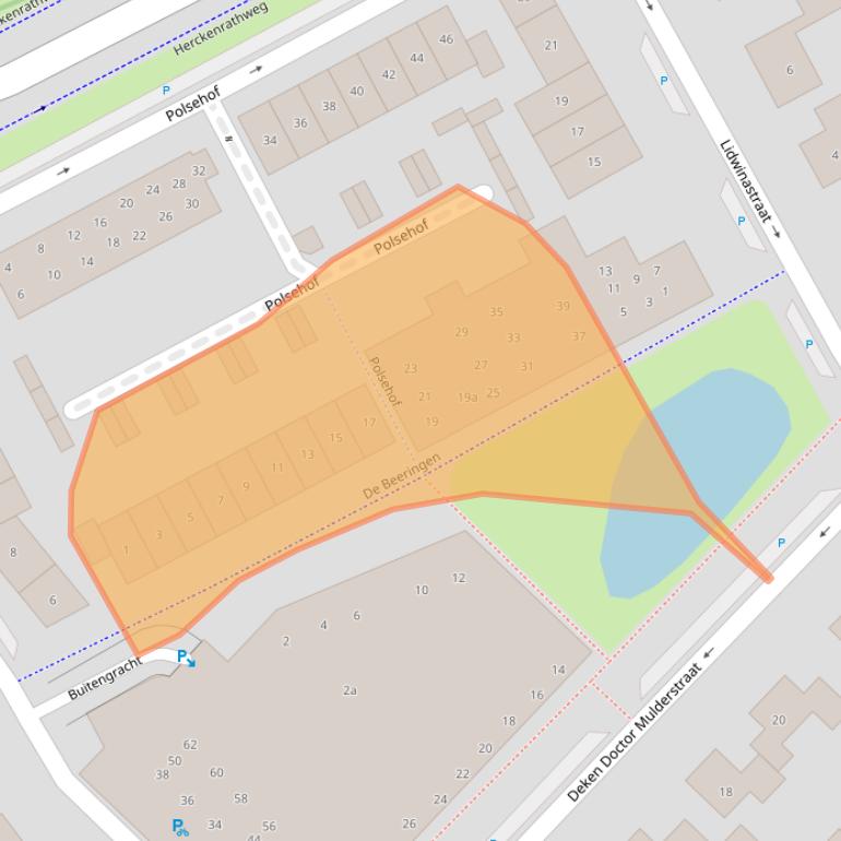 Kaart van postcodegebied 6681JG.