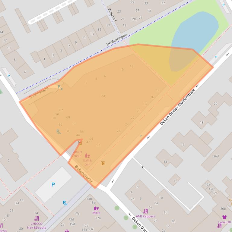 Kaart van postcodegebied 6681JH.