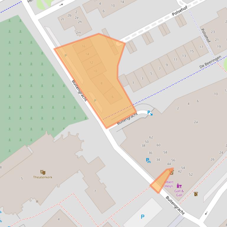 Kaart van postcodegebied 6681JJ.