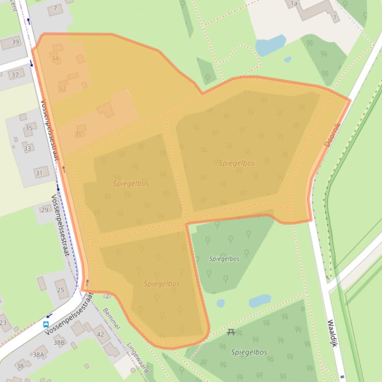 Kaart van postcodegebied 6681KD.