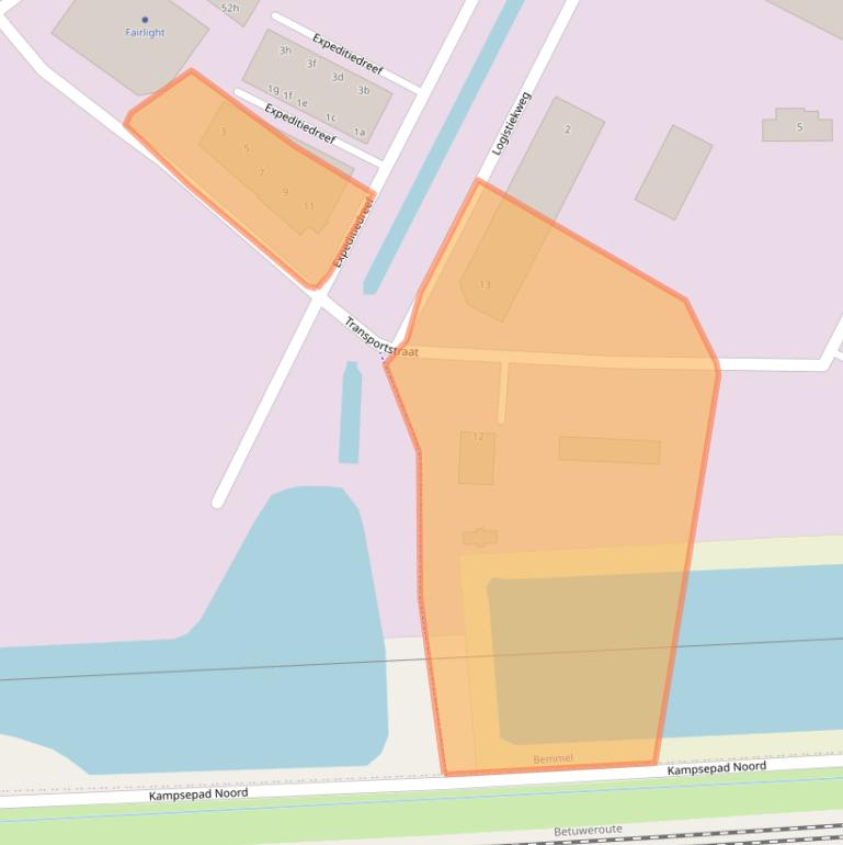 Kaart van postcodegebied 6681LP.