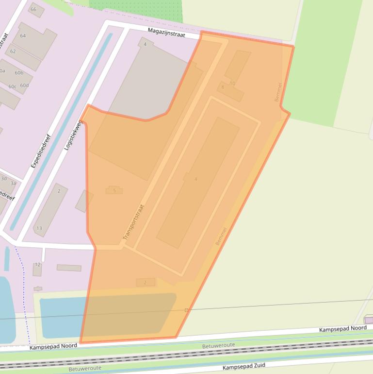 Kaart van postcodegebied 6681LS.