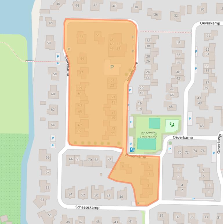 Kaart van postcodegebied 6681MR.