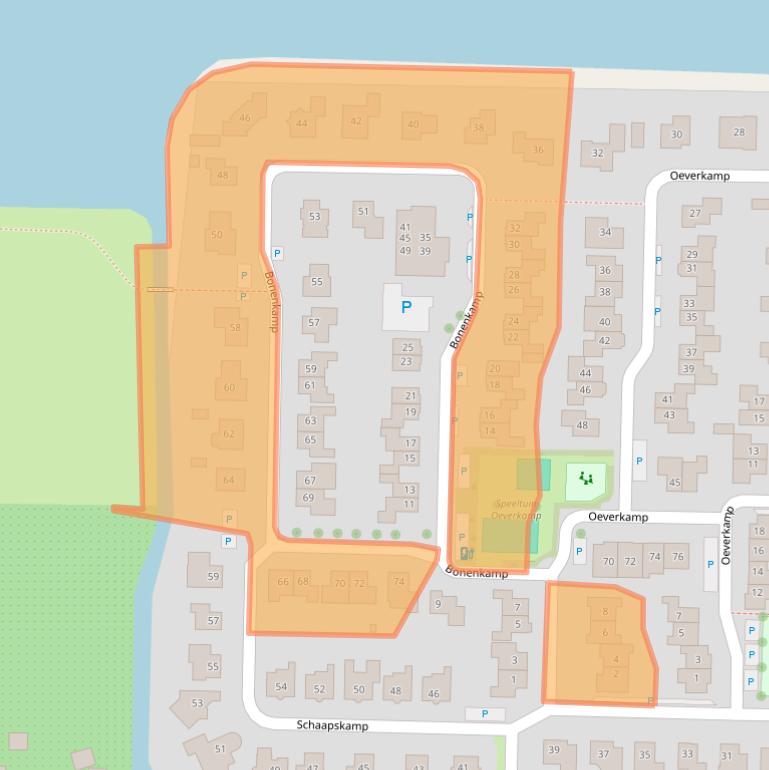 Kaart van postcodegebied 6681MS.