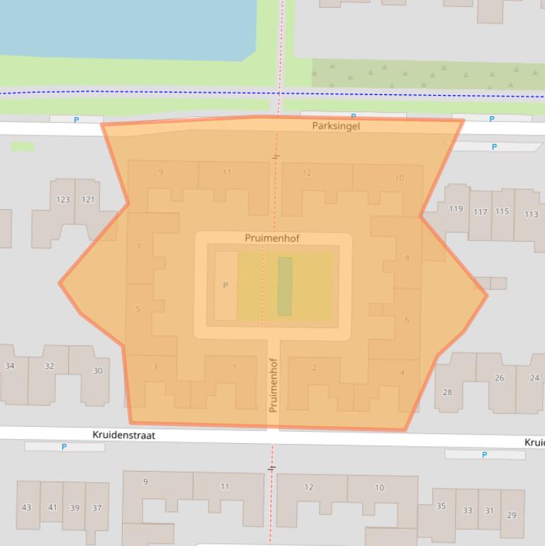 Kaart van postcodegebied 6681NJ.