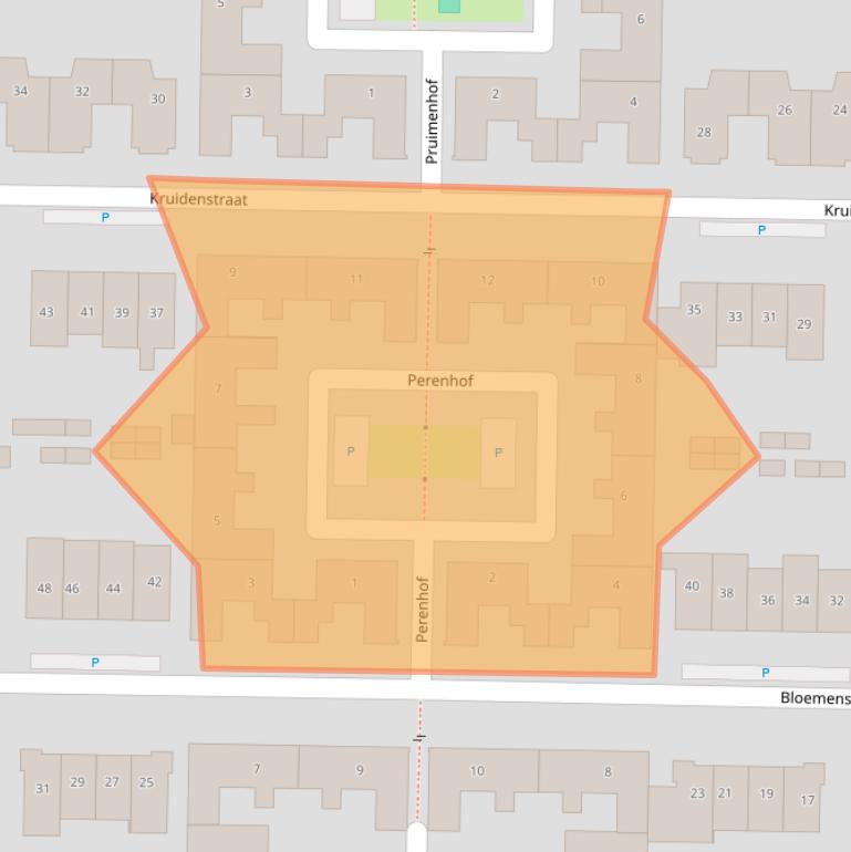 Kaart van postcodegebied 6681NK.