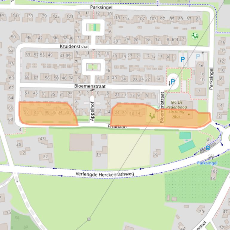 Kaart van postcodegebied 6681NP.