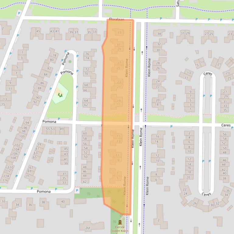 Kaart van postcodegebied 6681PA.