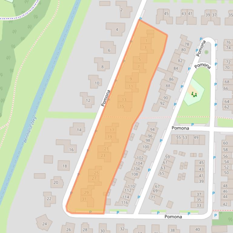 Kaart van postcodegebied 6681PD.