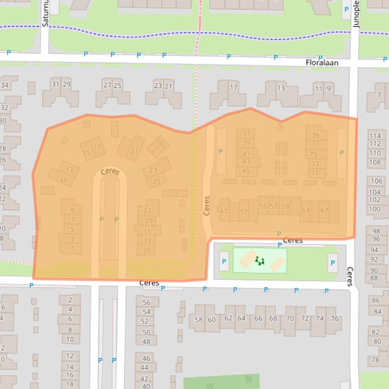 Kaart van postcodegebied 6681PR.