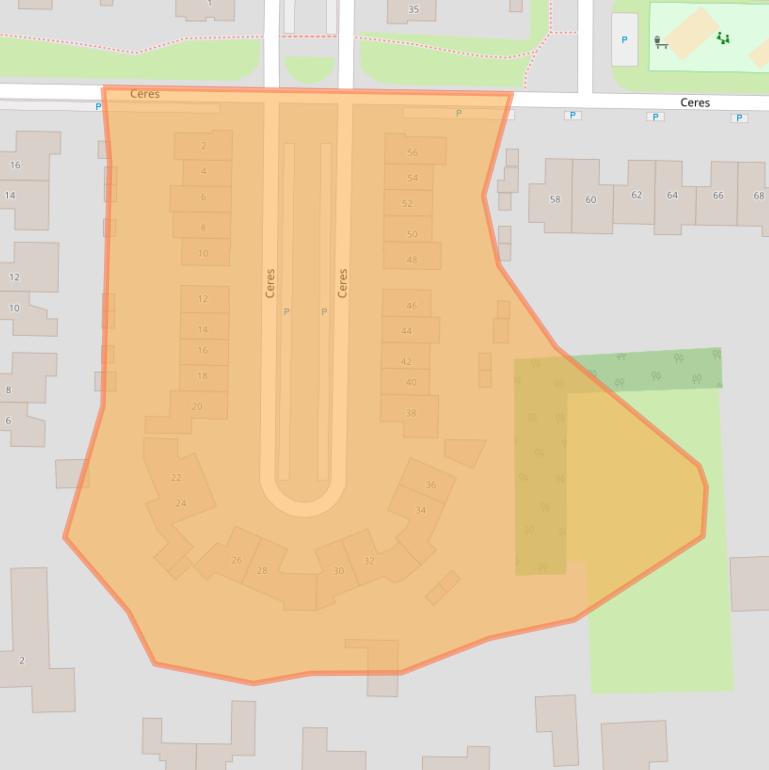 Kaart van postcodegebied 6681PS.