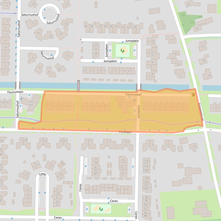 Kaart van postcodegebied 6681PV.