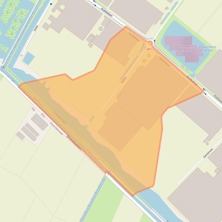 Kaart van postcodegebied 6681RC.