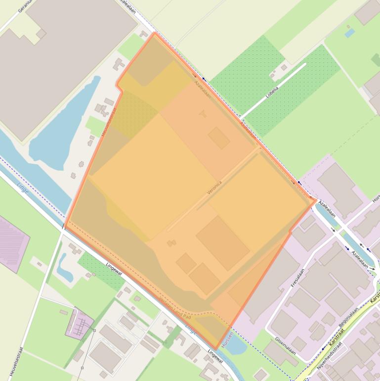 Kaart van postcodegebied 6681RK.