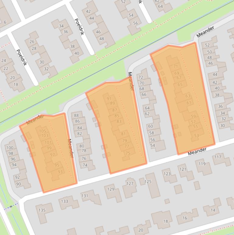 Kaart van postcodegebied 6681TB.