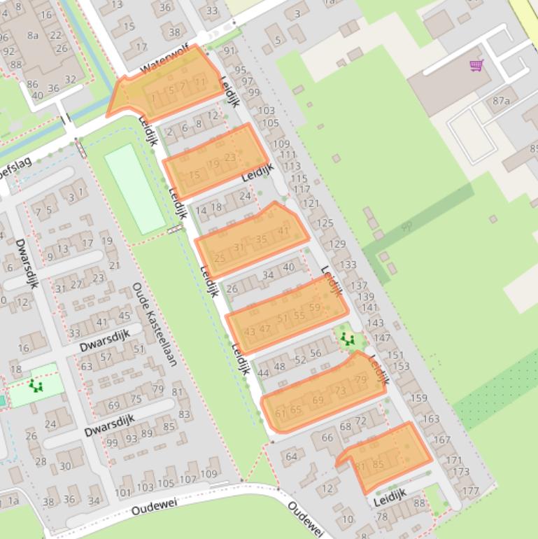 Kaart van postcodegebied 6681TM.