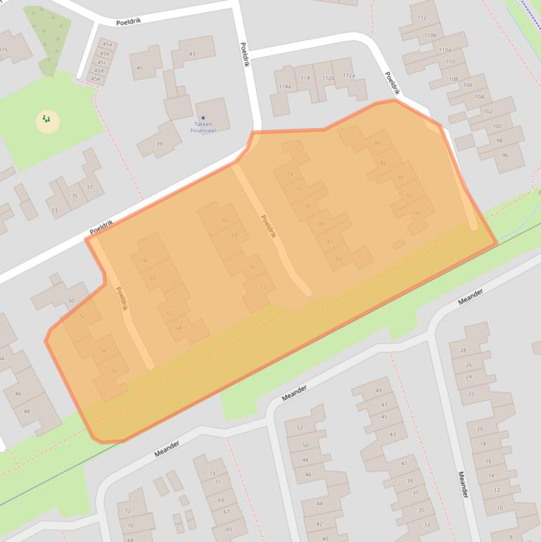 Kaart van postcodegebied 6681VJ.