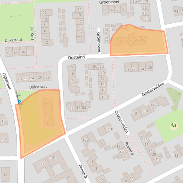 Kaart van postcodegebied 6681VM.