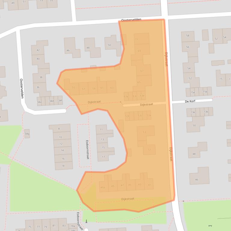 Kaart van postcodegebied 6681VW.