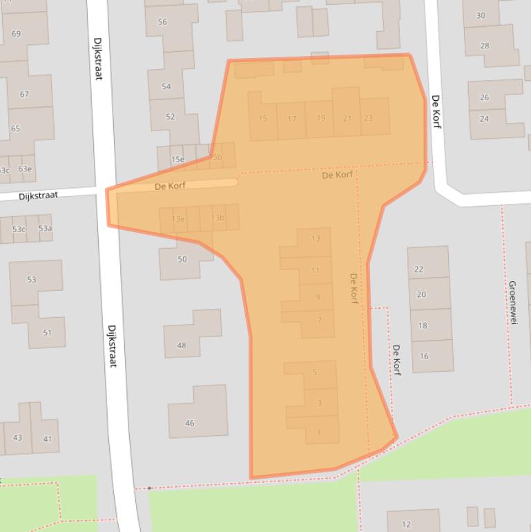 Kaart van postcodegebied 6681WD.