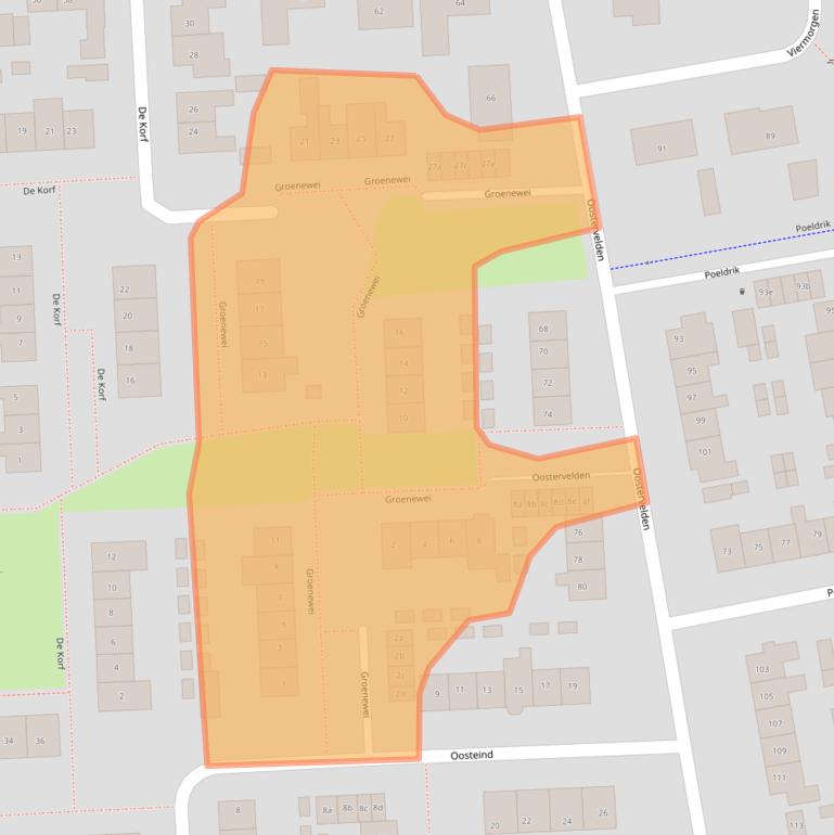 Kaart van postcodegebied 6681WG.