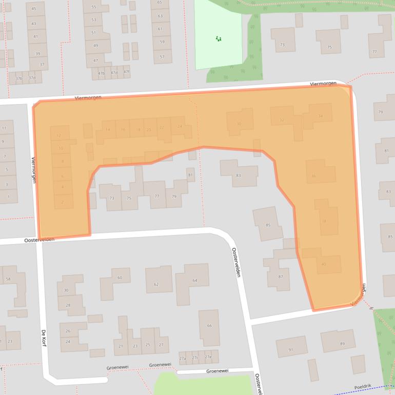 Kaart van postcodegebied 6681WK.
