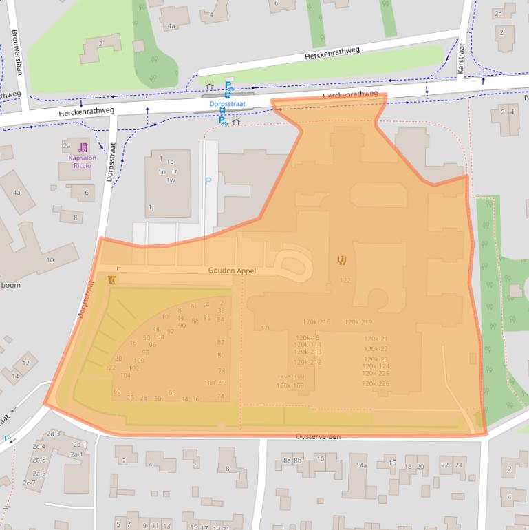 Kaart van postcodegebied 6681WP.