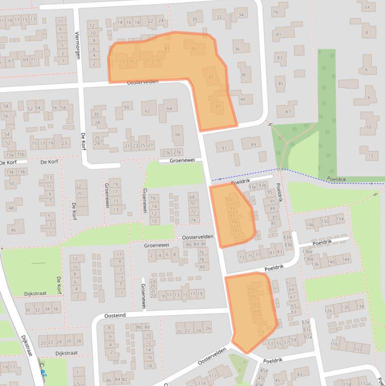 Kaart van postcodegebied 6681WS.