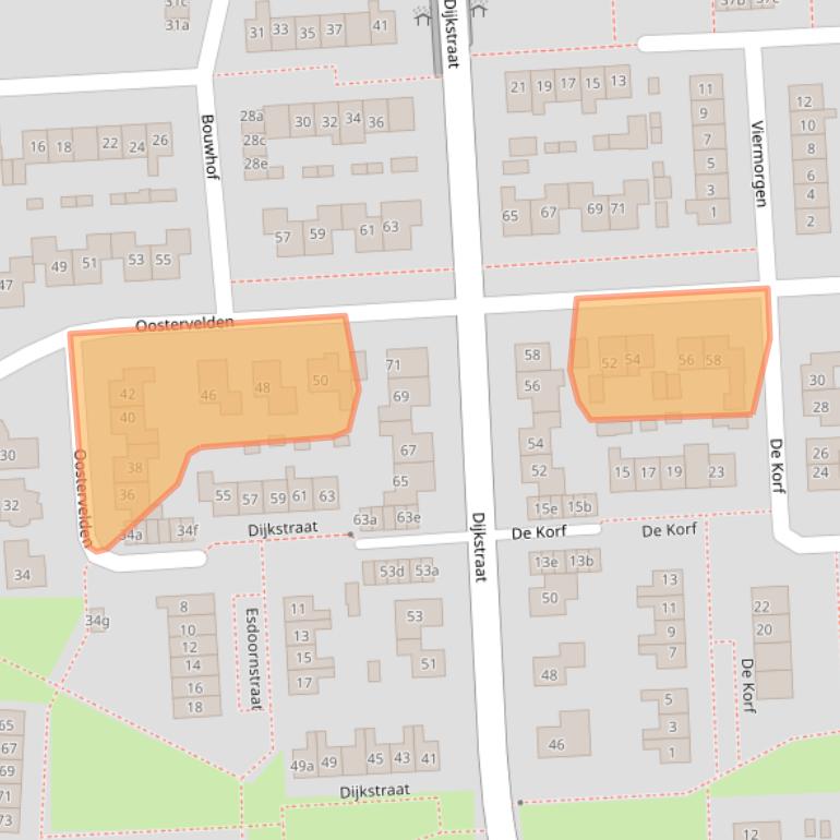 Kaart van postcodegebied 6681WX.
